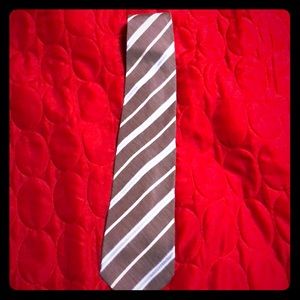 E. Zegna striped brown tie new!!